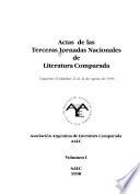 Actas de las Terceras Jornadas Nacionales de Literatura Comparada, Vaquerías (Córdoba), 22 al 24 de agosto de 1996