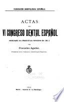 Actas del 1.- congreso ...