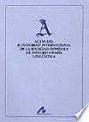 Actas del II Congreso Internacional de la Sociedad Española de Historiografía Lingüística