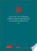 Actas del VII Congreso internacional de historia de la lengua española