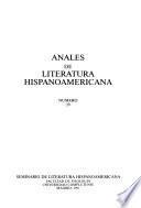 Anales de literatura hispanoamericana