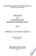 Anales de literatura hispanoamericana