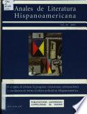 Anales de literatura hispanoamericana