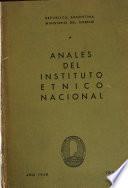 Anales del Instituto Etnico Nacional