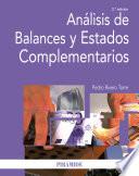 Análisis de Balances y Estados Complementarios