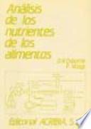 Análisis de los nutrientes de los alimentos