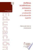 Anfibios académicos: pedagogías, docencia y evaluación en la educación superior