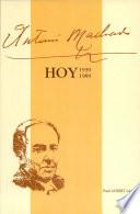 Antonio Machado hoy, 1939-1989