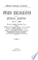 Anuario bibliográfico de la República Arjentina