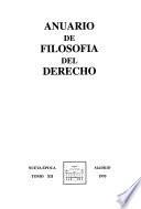 Anuario de filosofía del derecho