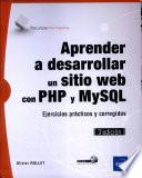 Aprender a desarrollar un sitio web con PHP y MySQL