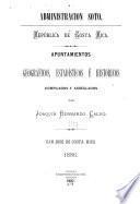 Apuntamientos geográficos, estadísticos é históricos