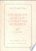 Bibliografía de la literatura hispánica