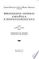 Bibliografía general española e hispanoamericana