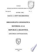 Bibliografía geográfica referida a la República Argentina