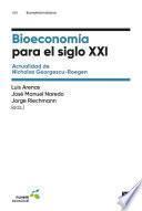 Bioeconomía para el siglo XXI