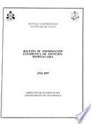 Boletín de información estadística de atención hospitalaria