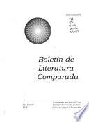 Boletín de literatura comparada