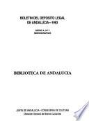 Boletín del depósito legal de Andalucía