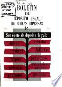 Boletín del depósito legal de obras impresas