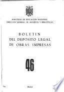 Boletín del depósito legal de obras impresas