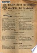 Boletín oficial del estado: Gaceta de Madrid