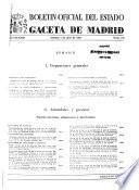 Boletín oficial del estado: Gaceta de Madrid