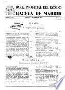 Boletín oficial del estado: Gaceta de Madrid