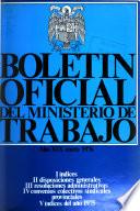 Boletin oficial del Ministerio de Trabajo