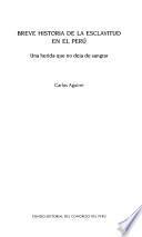 Breve historia de la esclavitud en el Perú