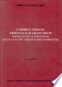 Carmina urbana orientalium graecorum