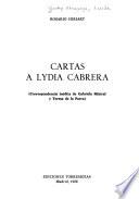 Cartas a Lydia Cabrera