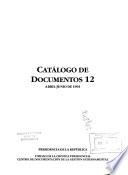 Catálogo de documentos: Abril-junio, 1993