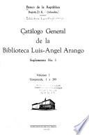 Catálogo general de la Biblioteca Luis-Angel Arango