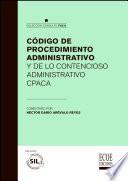 Código de procedimiento administrativo y de lo contencioso administrativo CPACA