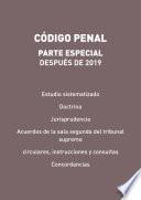 Código Penal. Parte especial, después de 2019