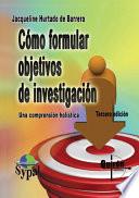 Cómo formular objetivos de investigación