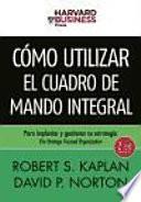 Cómo utilizar el Cuadro de Mando Integral