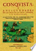 CONQUISTA Y ANTIGUEDADES DE LAS ISLAS CANARIAS