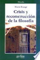 Crisis y reconstrucción de la filosofía