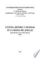 Cultura, historia y sociedad en la Meseta del Q'ollao