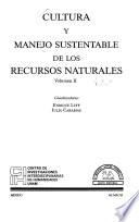 Cultura y manejo sustentable de los recursos naturales