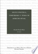 Delito político, terrorismo y temas de derecho penal