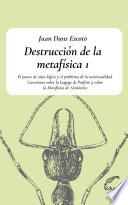 Destrucción de la metafísica 1