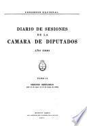 Diario de sesiones de la Cámara de diputados