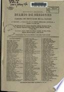 Diario de sesiones de la Cámara de diputados