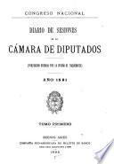 Diario de sesiones de la Cámara de Diputados