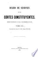 Diario de sesiones de las Córtes constituyentes