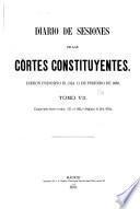 Diario de sesiones de las Córtes constituyentes