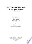 Diccionario amuzgo de San Pedro Amuzgos, Oaxaca